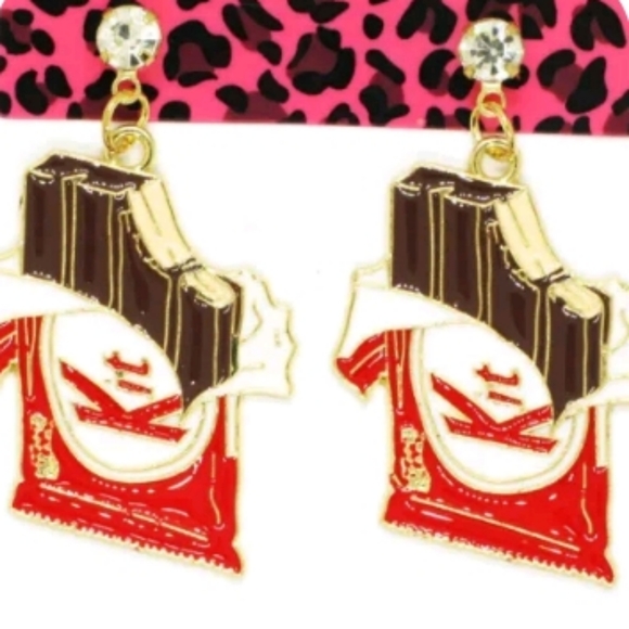 🍫 Kit Kat Earrings - Picture 4 of 4